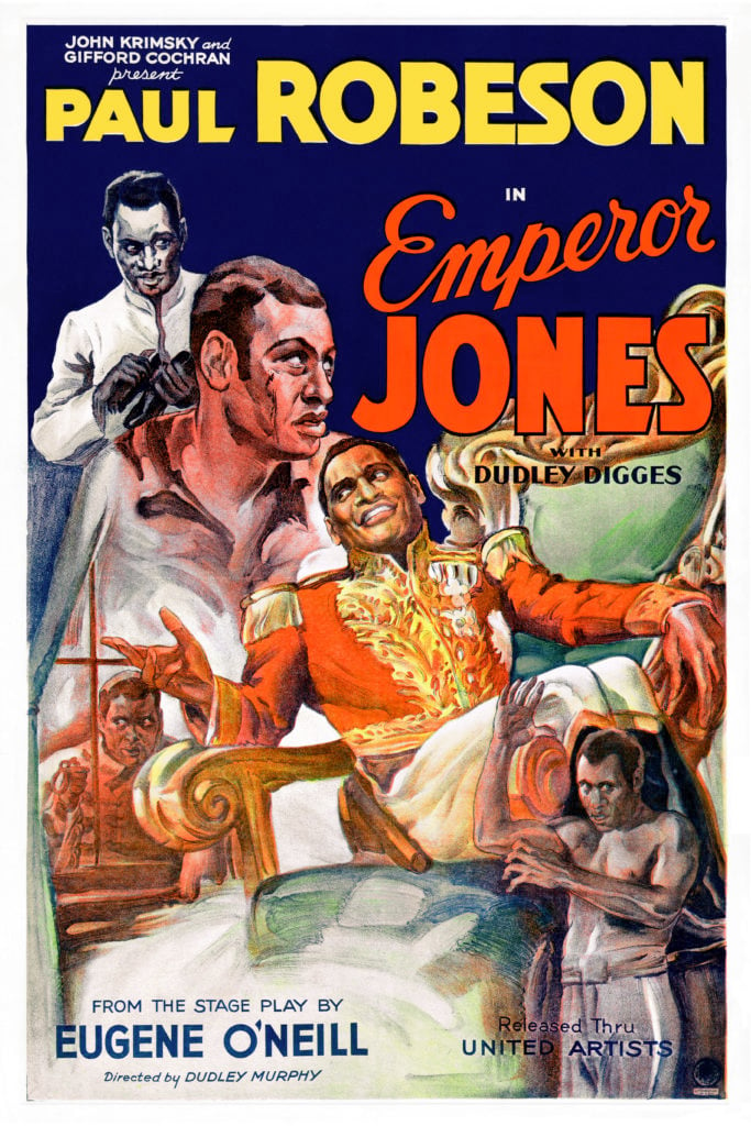 Film poster for <em>Emperor Jones</em> (1933). Courtesy of the Lucas Museum of Narrative Art, from the Separate Cinema Archive.