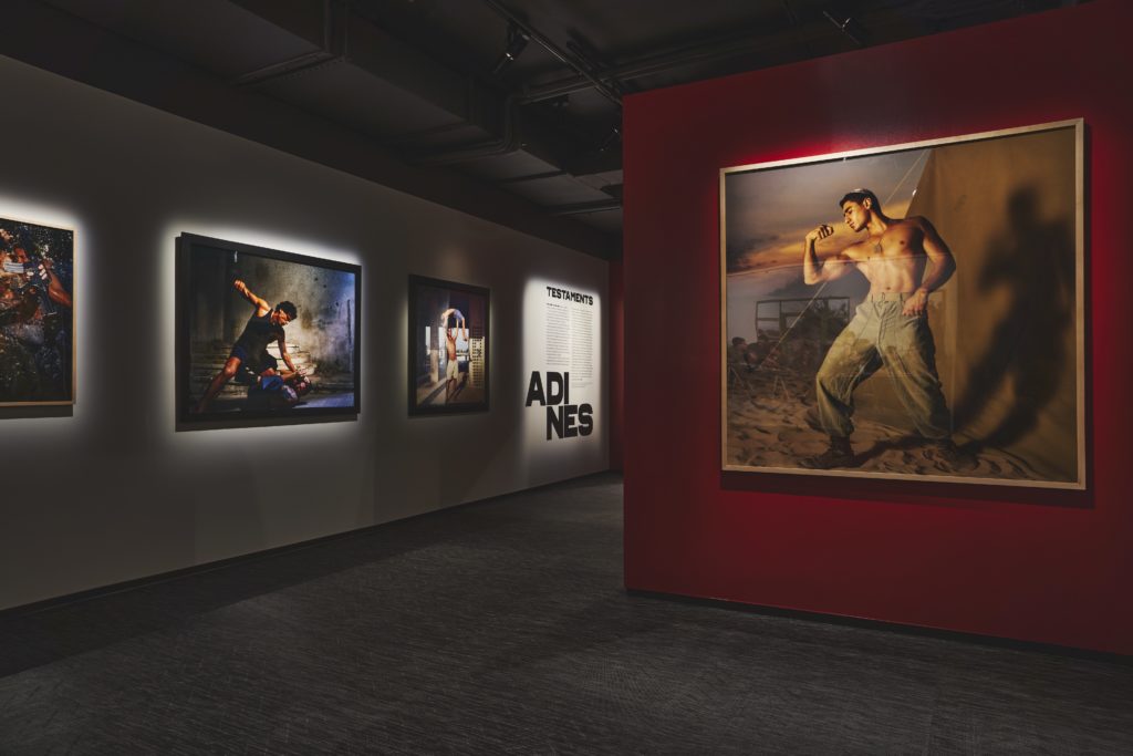 Installation view of "Adi Nes: Testaments" at Fotografiska in New York, courtesy of Fotografiska.