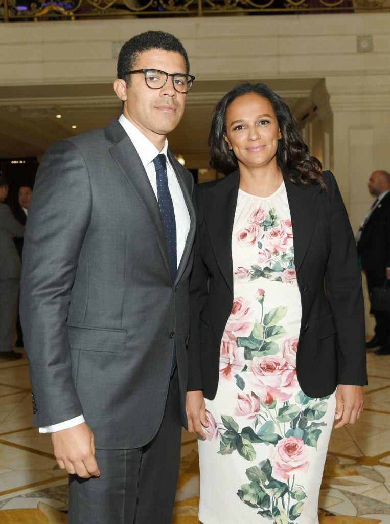 Sindika Dokolo and Isabel dos Santos. Photo by Mike Coppola/Getty Images for UNITEL.