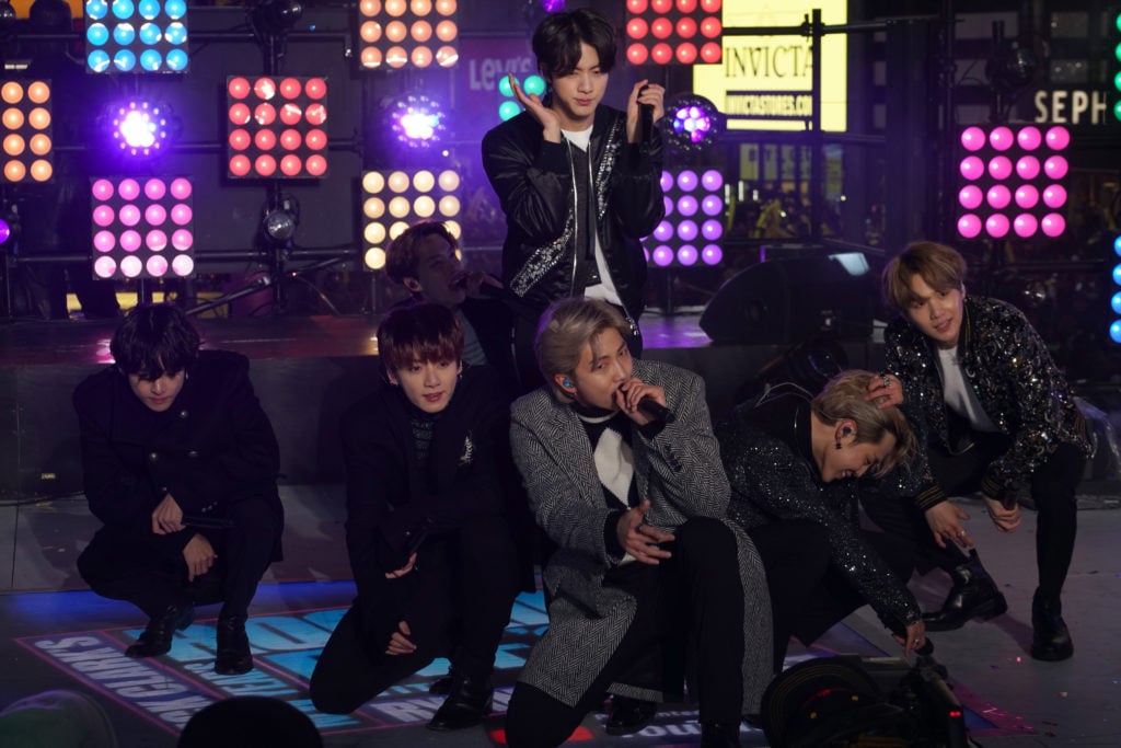 BTS is now backing a huge new artist commission. Photo by Manny Carabel/FilmMagic.
