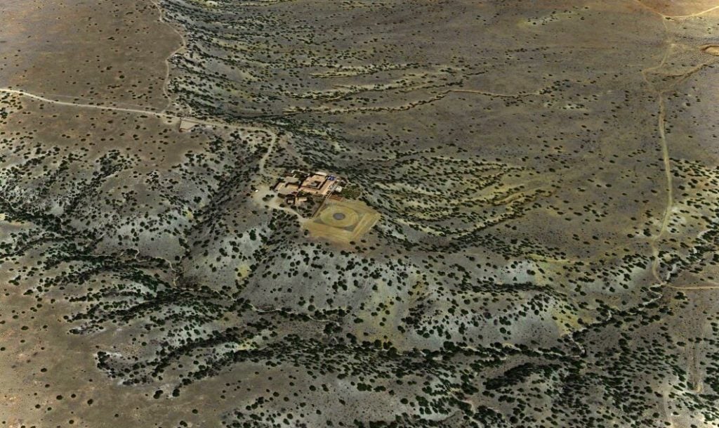 Jeffrey Epstein's Zorro Ranch in New Mexico, as seen on Google Earth.