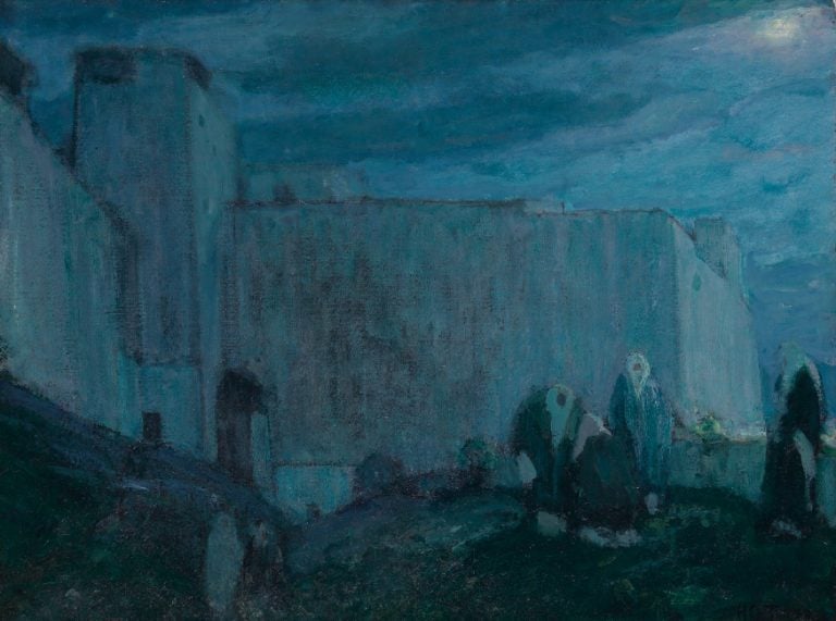 Henry Ossawa Tanner, <i>Moonrise by Kasbah</i> (1912). Courtesy of Swann Galleries.