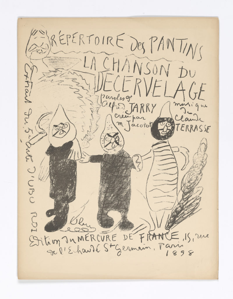 Alfred Jarry and Claude Terrasse, Répertoire des Pantins: La chanson du décervelage (Paris: Mercure de France, 1898). Photo: Janny Chiu.