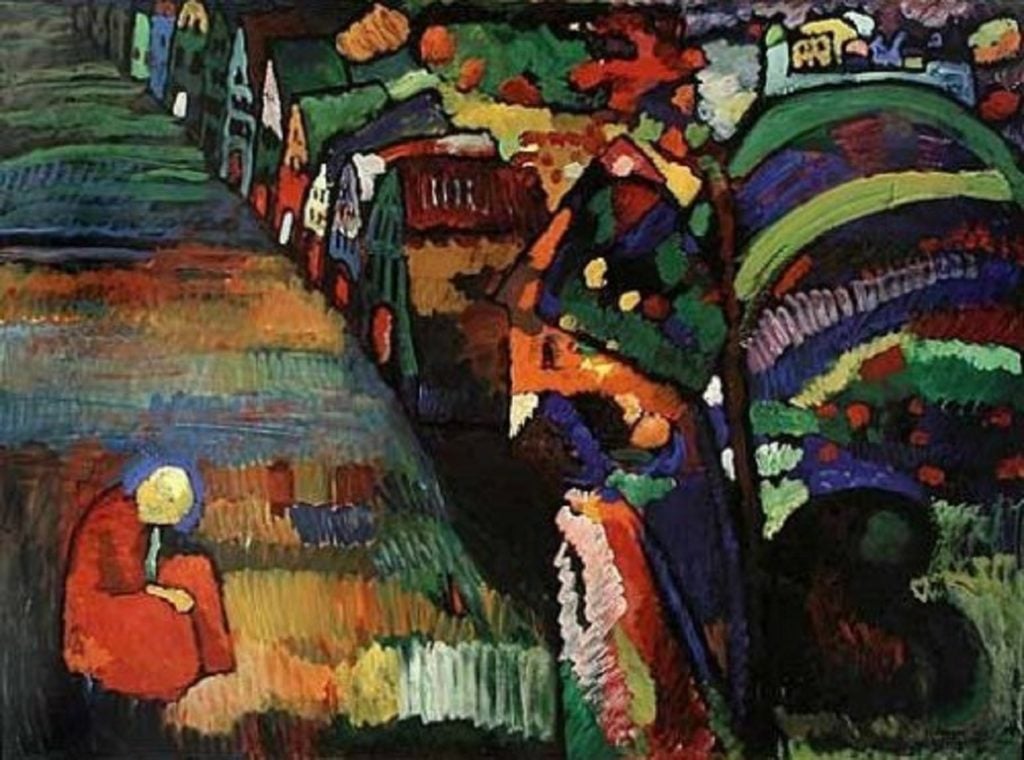 Wassily Kandinsky, Painting with Houses (Bild mit Häusern), 1909. Courtesy of the Stedelijk Museum, Amsterdam.