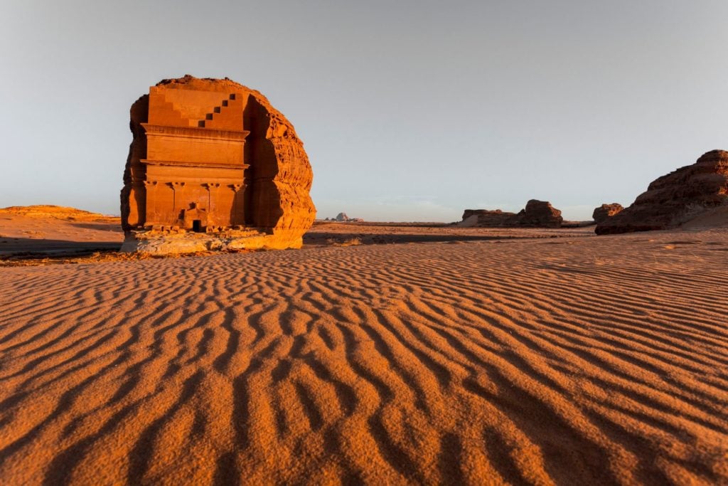Qasr al-Farid at UNESCO World Heritage Site Hegra. image courtesy RCU and Desert X.