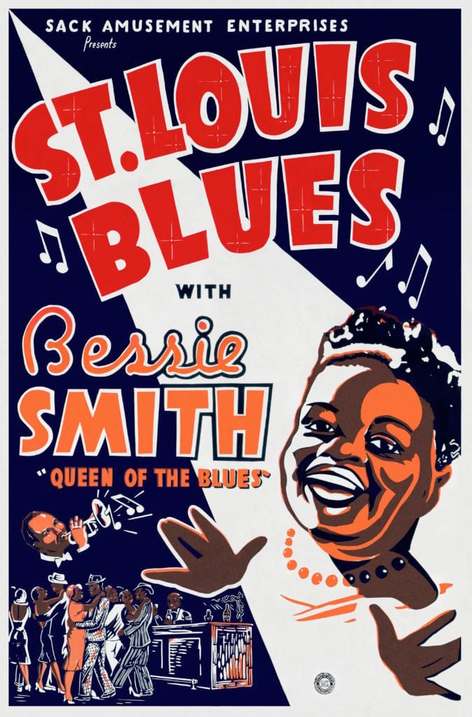 Film poster for <em>St. Louis Blues</em> (1929). Courtesy of the Lucas Museum of Narrative Art, from the Separate Cinema Archive.