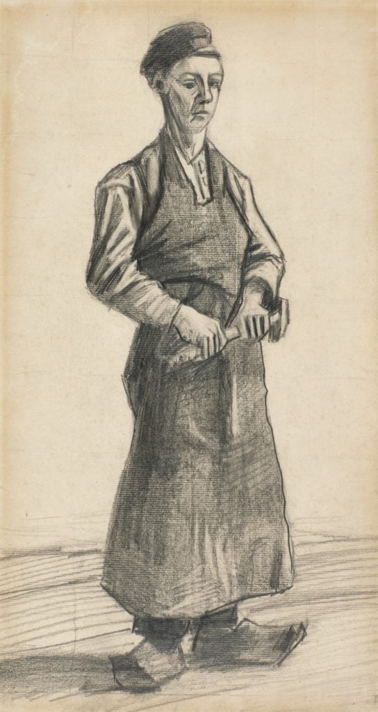 Vincent van Gogh, Study of a Blacksmith (1882). Courtesy of Sotheby’s.