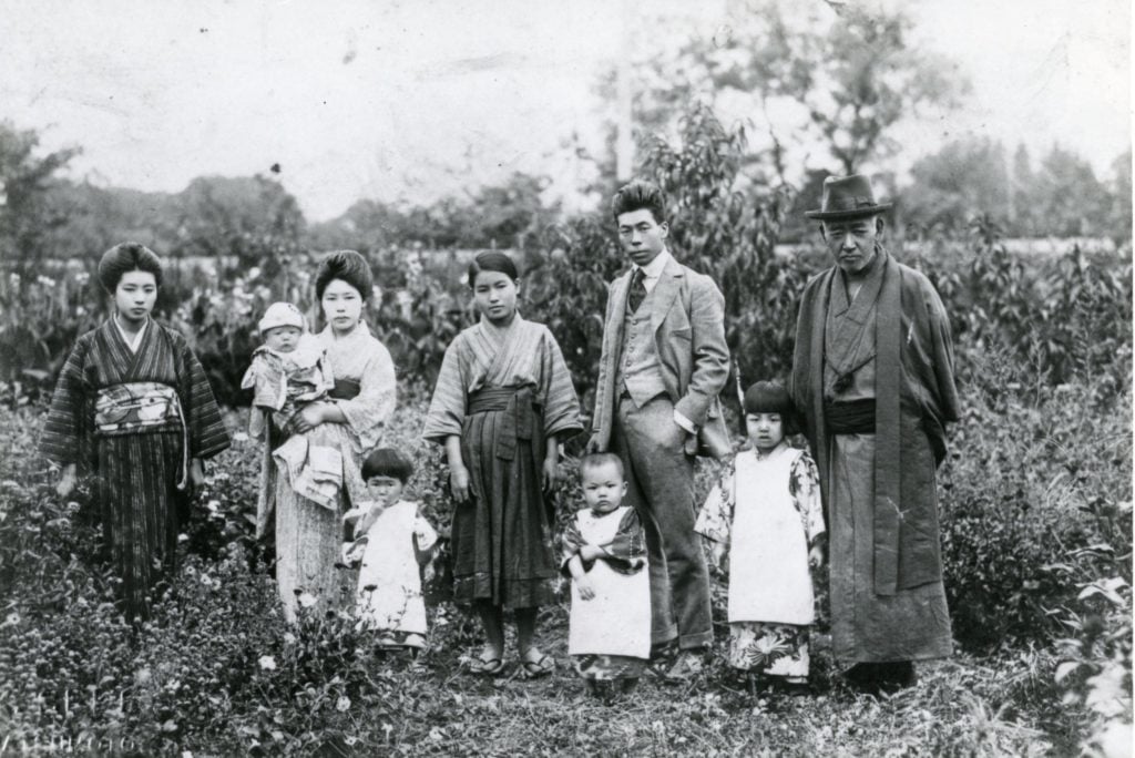 Yayoi Kusama with her family (circa 1929). Photo courtesy of the artist.