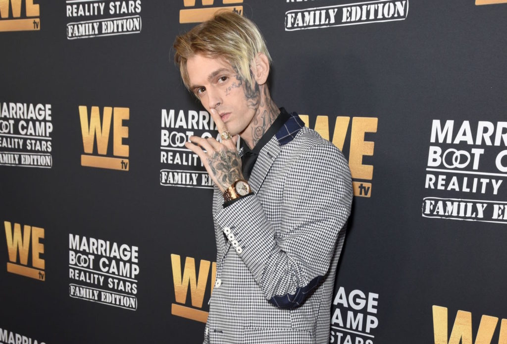 Aaron Carter. Photo by Presley Ann/Getty Images for WE tv.