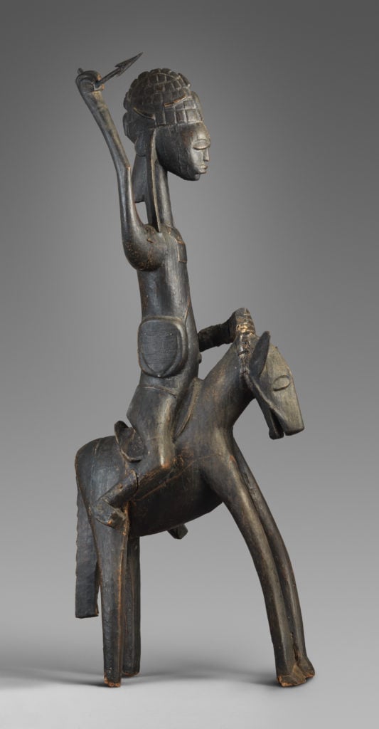Equestrian, Bamana peoples, Bougouni District, Ouassabo, Mali (19th–20th century). Photo by Peter Zeray, ©the Metropolitan Museum of Art.