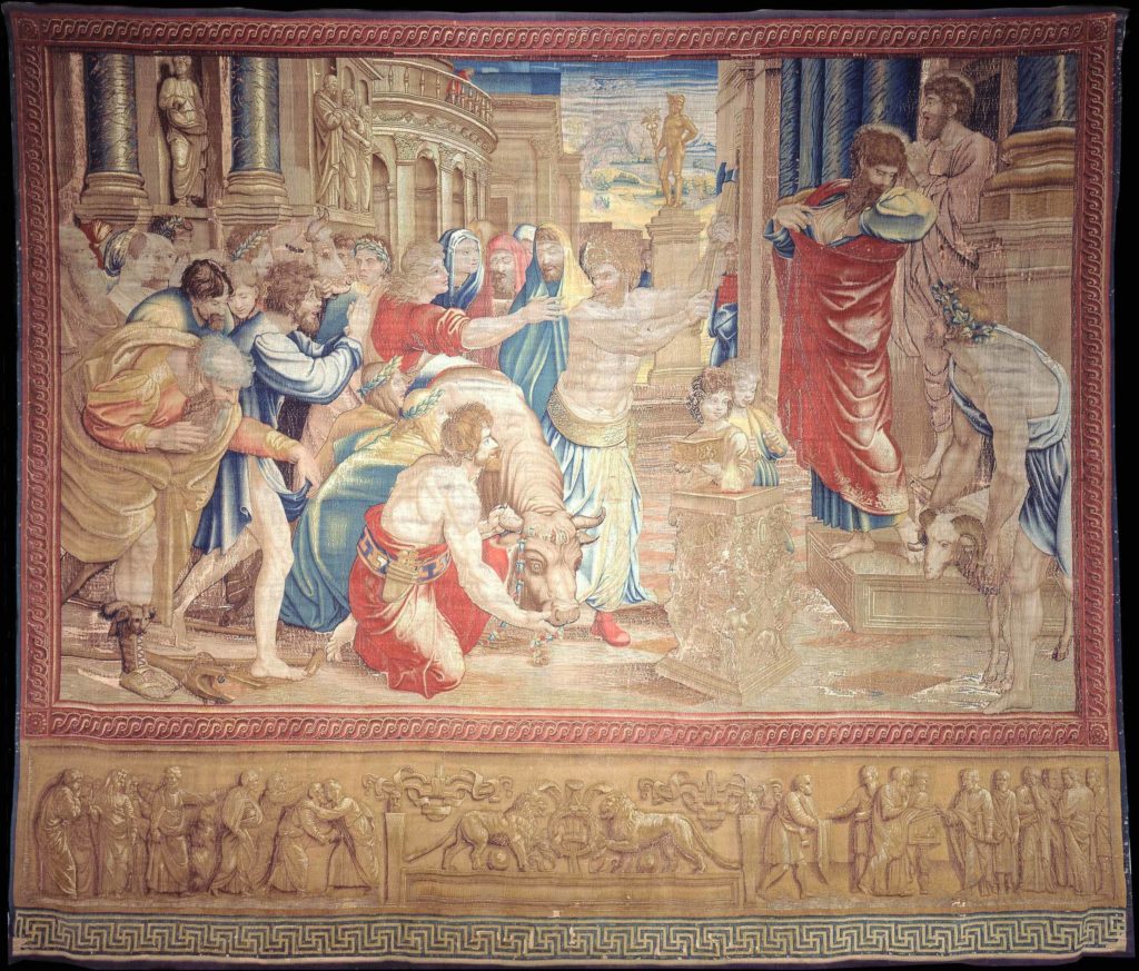 Raphael, <i>The Sacrifice at Lystra</i>. Photo courtesy of the Vatican Museums.