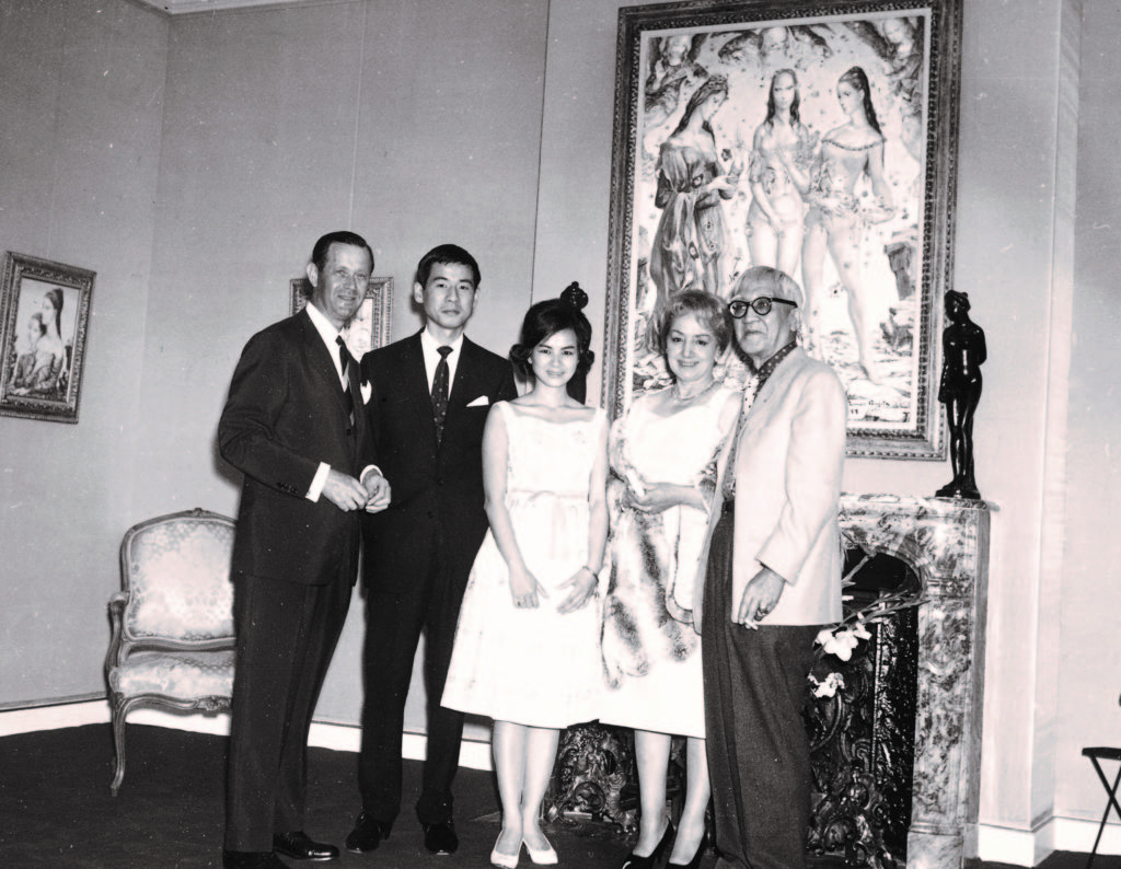 Paul Pétridès, Kiyoshi Taménaga and Tsuguharu Foujita (1960). 