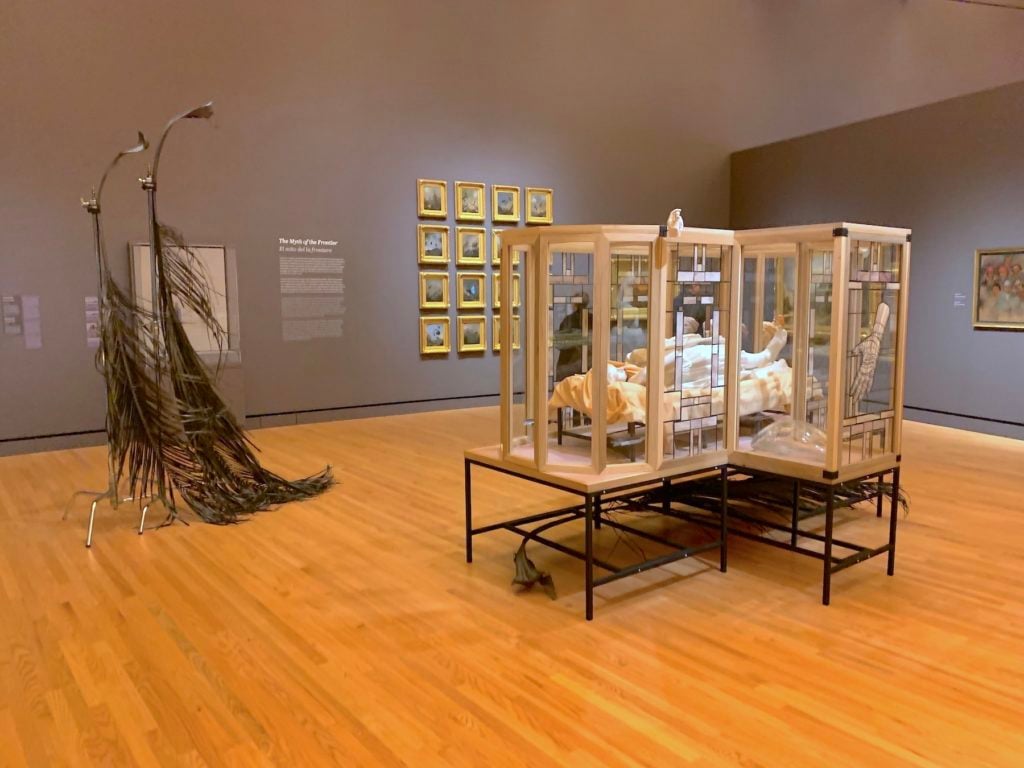 David Harper, <em>She Drank the Water that was Meant for the Orchids</em> (2019), inserted into the Crystal Bridges collection. Image: Ben Davis.