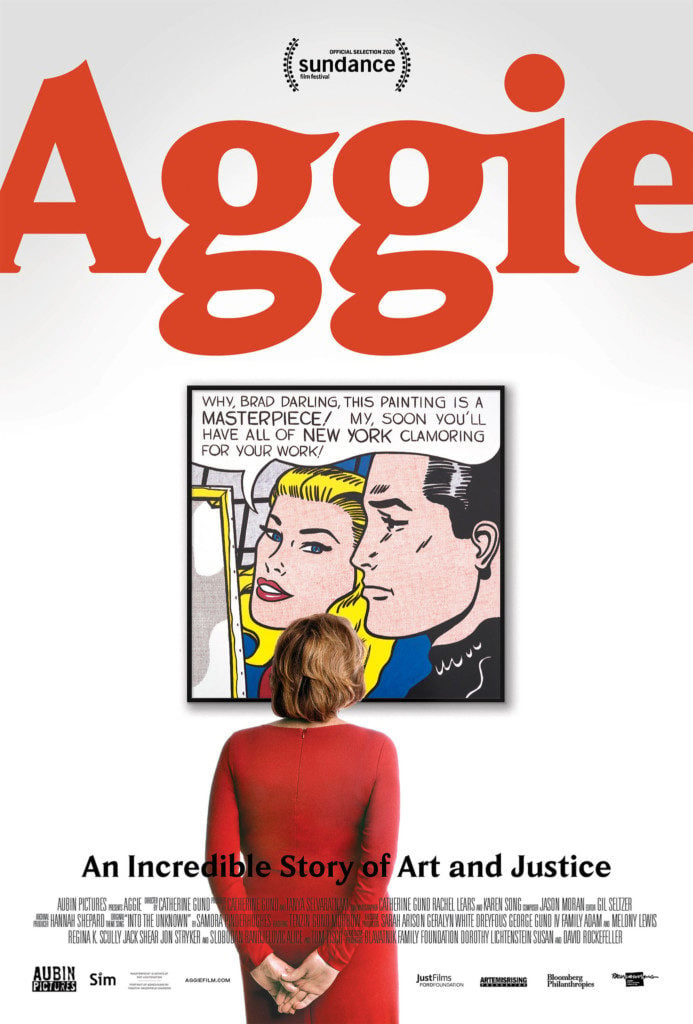 Poster image of Aggie by Catherine Gund, an official selection of the Documentary Premieres program at the 2020 Sundance Film Festival. Courtesy of Sundance Institute.