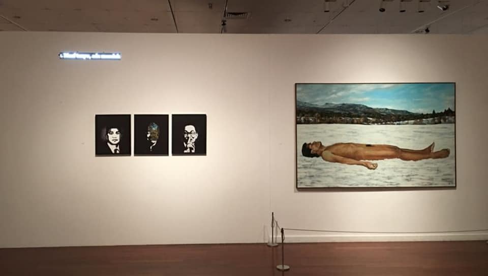 Installation view of Ahmad Fuad Osman's exhibition “At The End Of The Day Even Art Is Not Important (1990-2019),” at the National Art Gallery, 2020. Courtesy of the artist.