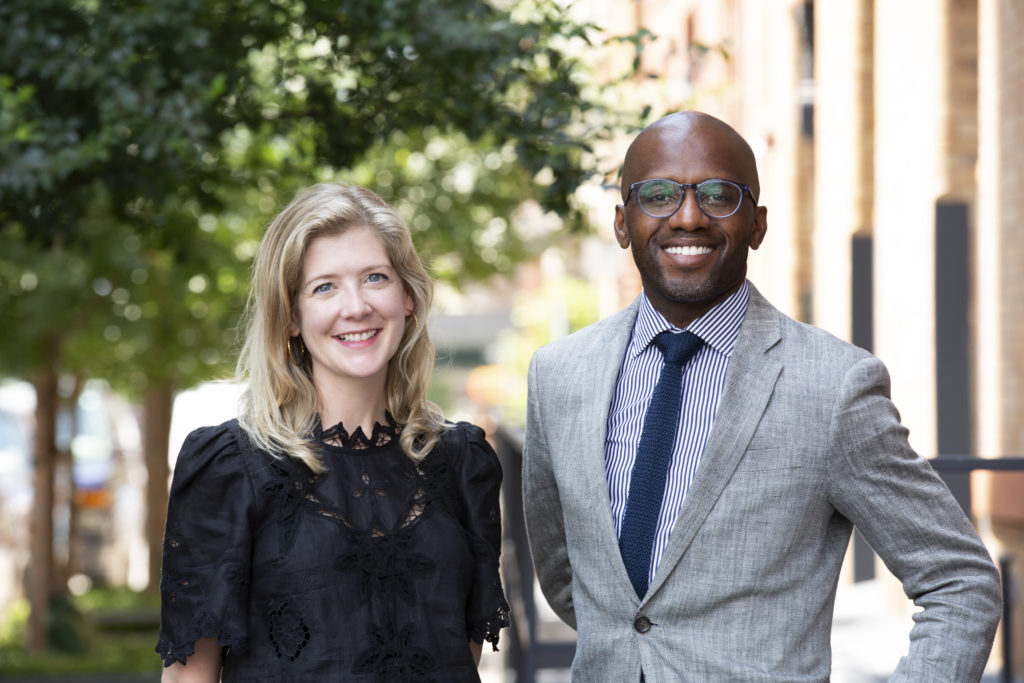 Dexter Wimberly and Heather Bhandari, founders of the Art World Conference. Photo by Alexa Hoyer, courtesy of the Art World Conference.