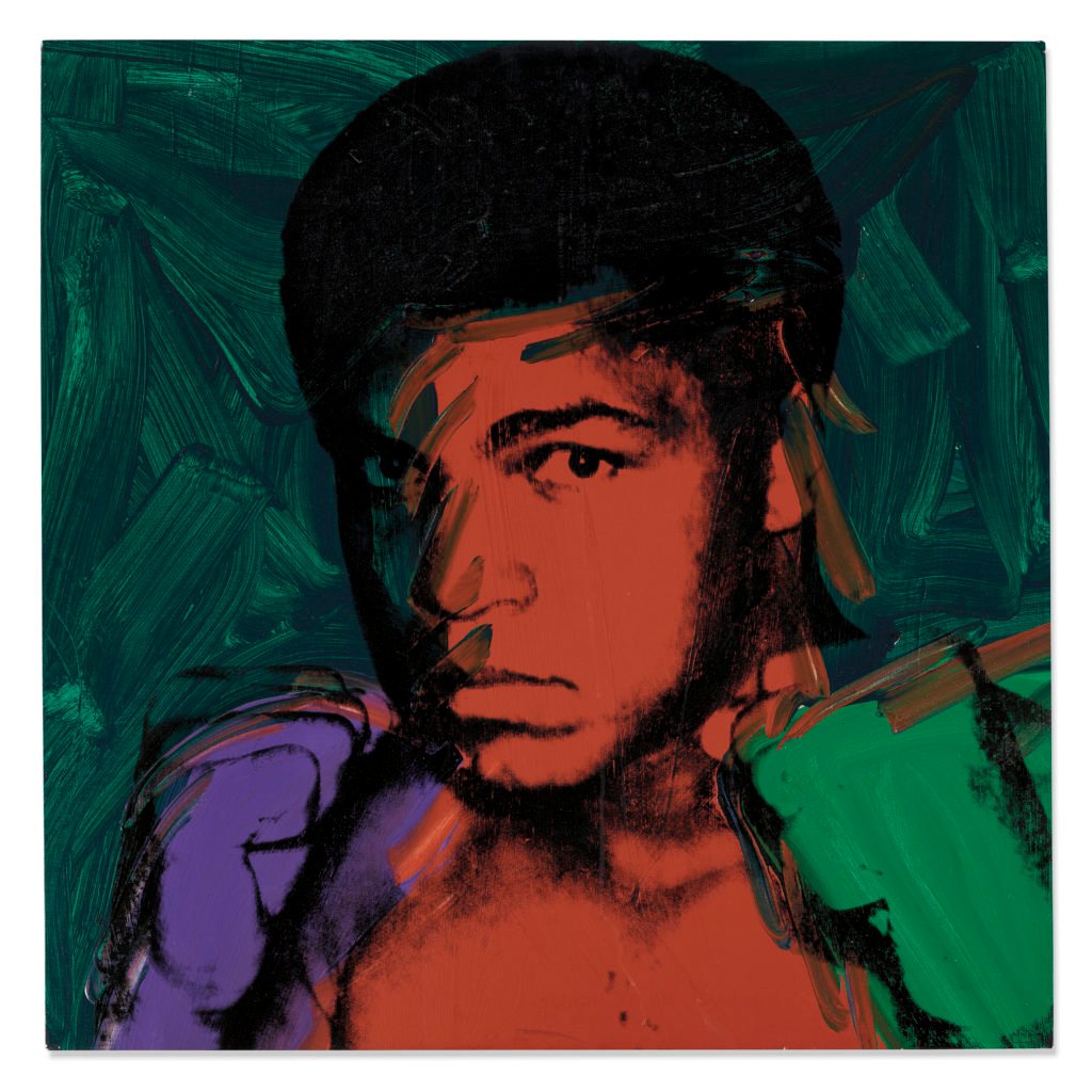 Andy Warhol, Muhammad Ali (1977). Courtesy of Christie's.