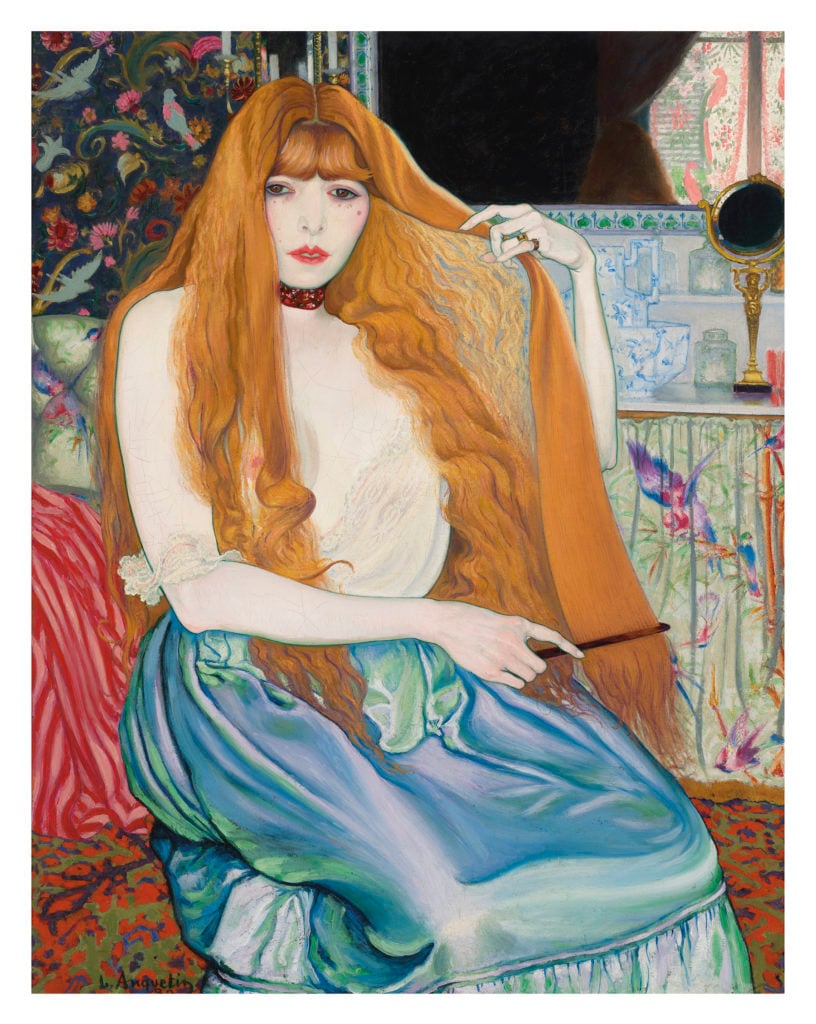 Louis Anquetin, Femme à sa toilette (1889). Sold for £1,331,250 at Christie's London on January 5, 2020. Image courtesy Christie's.