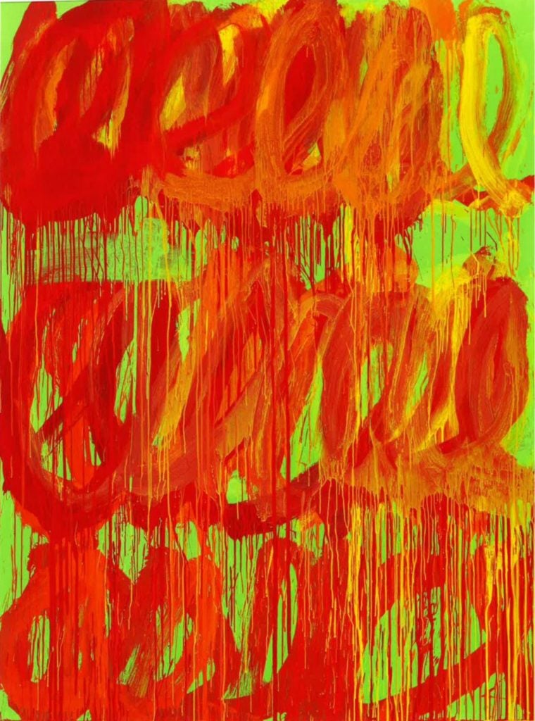 Cy Twombly, Camino Real (2011)© Cy Twombly Foundation. Courtesy the Donald B. Marron Family Collection, Acquavella Galleries, Gagosian, and Pace Gallery
