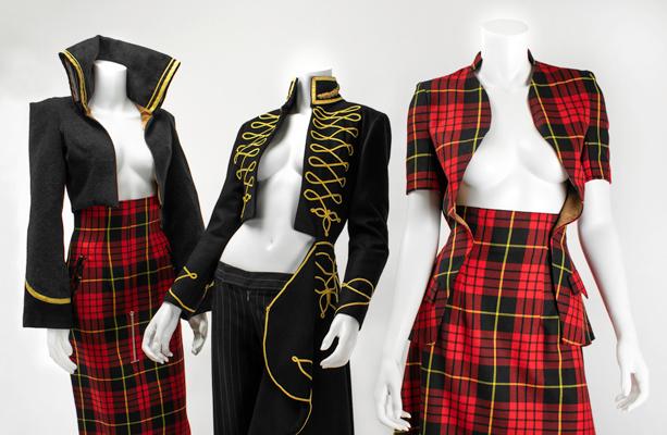 Pieces from Alexander McQueen's "Dante" and "Highland Rape" collections. Photo courtesy of the New-York Historical Society. 