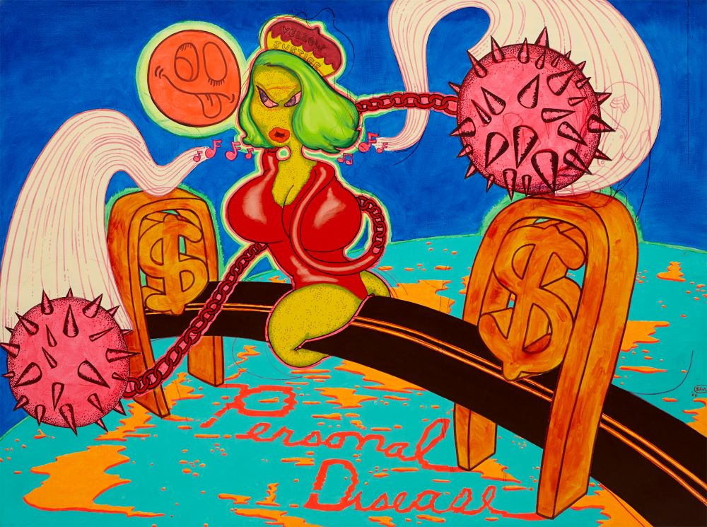 Peter Saul, <i>Personal Disease</i> (1966), © 2020 Peter Saul / Artists Rights Society (ARS), New York. Courtesy Venus Over Manhattan, New York.