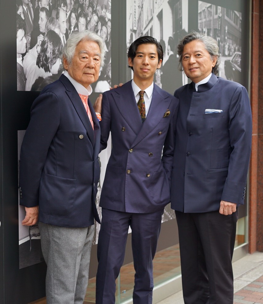 Mr. Kiyoshi Taménaga, Kiyomaru Taménaga and Kiyotsugu Taménaga.