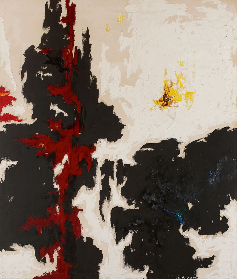 Clyfford Still, 1947-Y-No.1 (1947). Courtesy of Sotheby's Images Ltd.