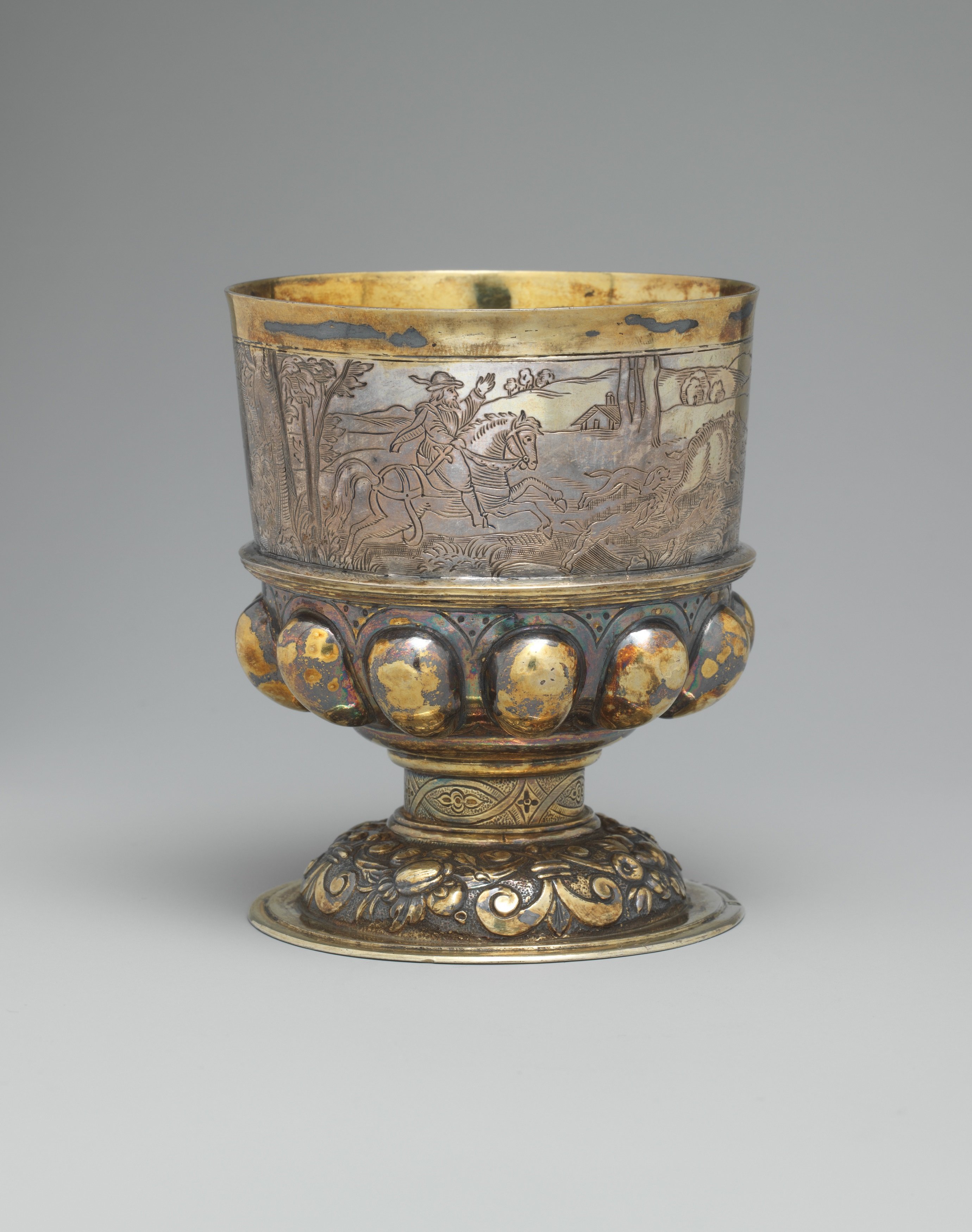 16th-century silver stem cup once owned by Eugen Gutmann. Courtesy of The Metropolitan Museum of Art.