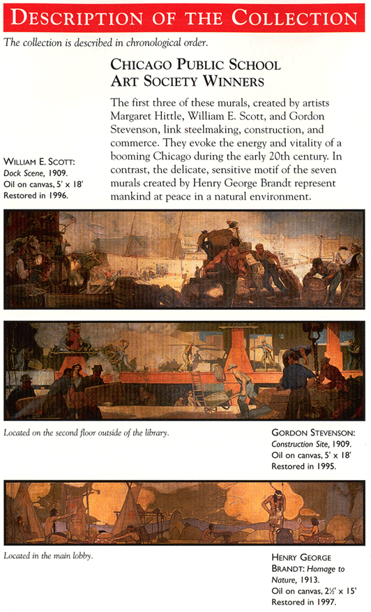 A description of some of the historic artworks at Chicago's Lane Tech College Prep High School. Courtesy of Lane Tech College Prep High School.