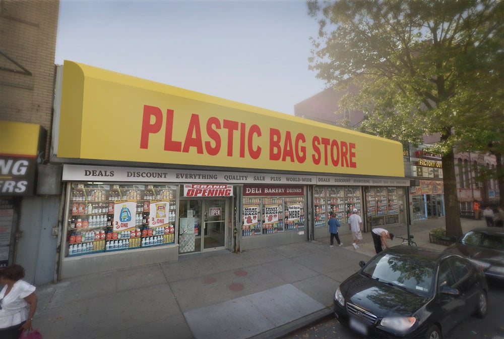 Robin Frohardt's <i>The Plastic Bag Store</i>. Courtesy of the artist. 