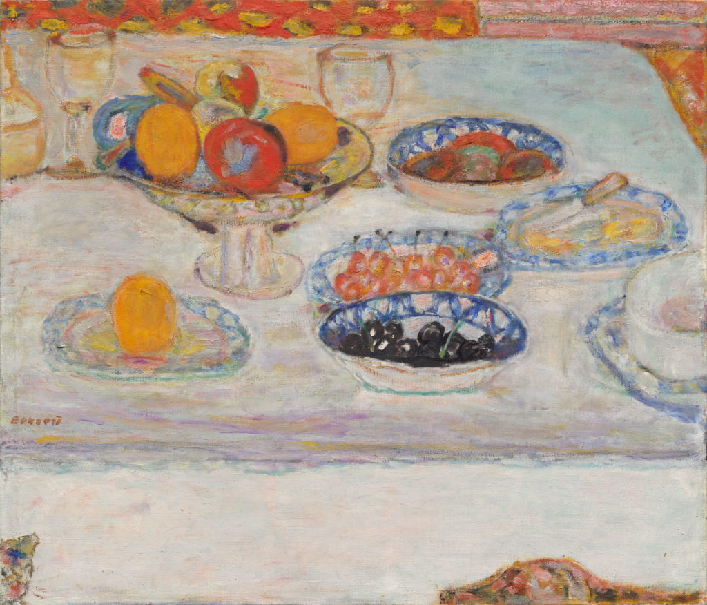 Pierre Bonnard, <i>Fruit and Fruit Dishes</i> (c. 1930). Courtesy of the Cleveland Museum of Art.