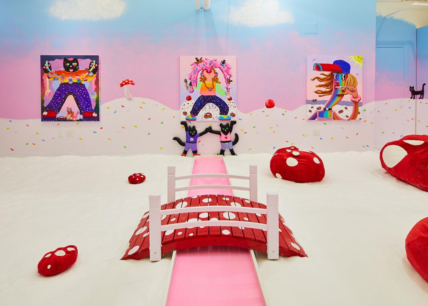 "Super Future Kid – Two for Me, None for You: A Narrative on Excess and Wishful Thinking" curated by Mindy Solomon Gallery, Miami, and Ché Morales. Photo by Samuel Morgan Photography.