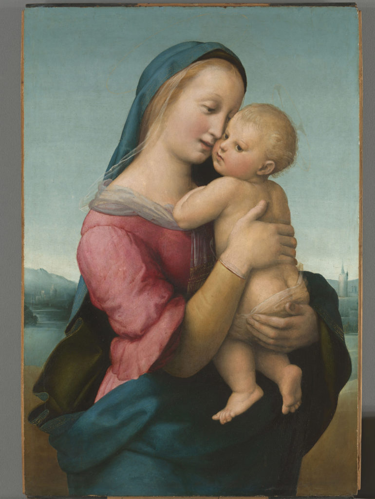Raphael, Virgin with the Child (Madonna Tempi)(1507-1508). Monaco, Bayerische Staatsgemäldesammlung Alte Pinakothek. ©BAYERISCHE STAATSGEMÄLDESAMMLUNGEN.