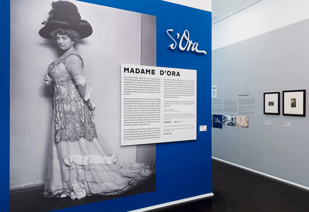 Installation view, "Madame d'Ora" on view at Neue Galerie, New York.