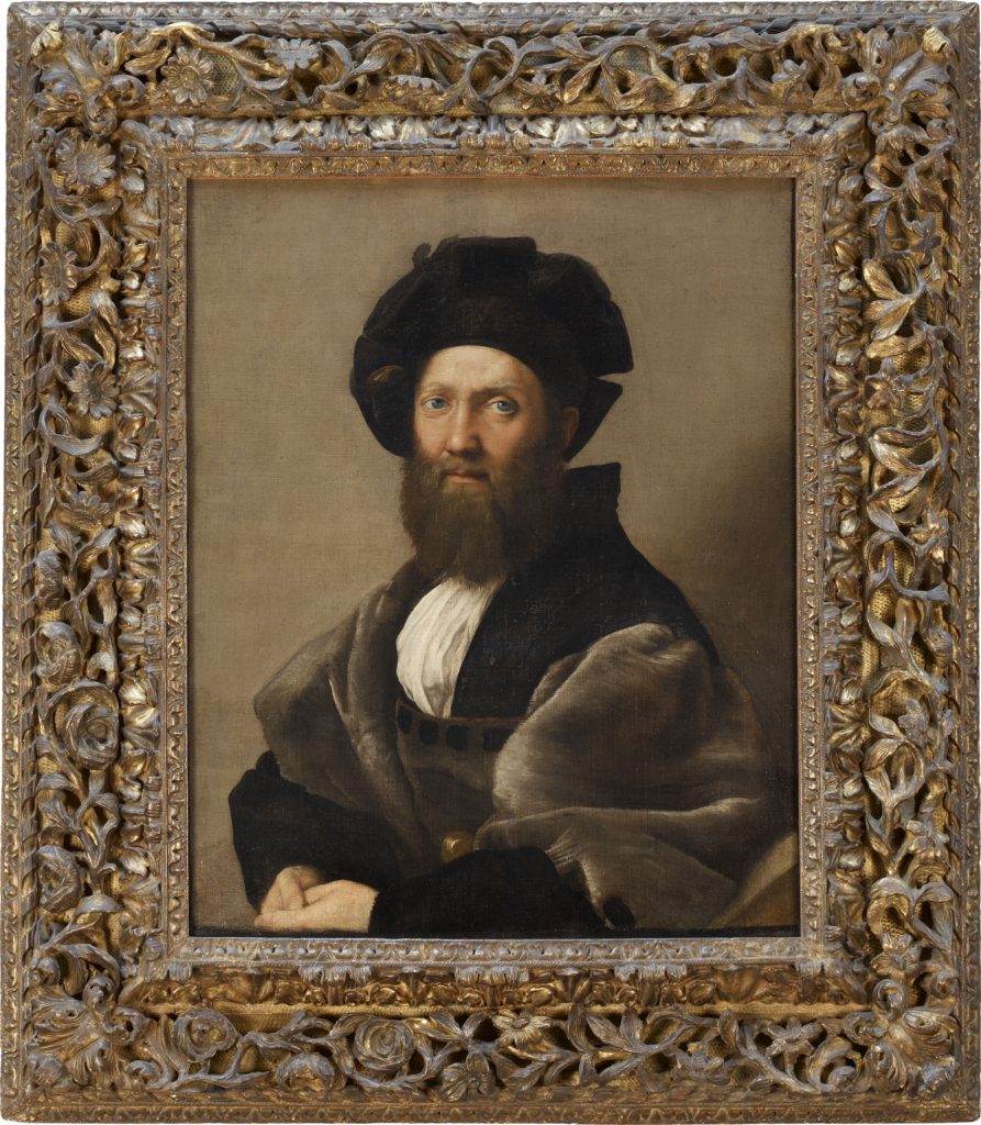 Raphael, Portrait of Baldassarre Castiglione (1513). Paris, Musée du Louvre, département des Peintures. ©Musée du Louvre, Dist. RMN - Grand Palais / Angèle Dequier.