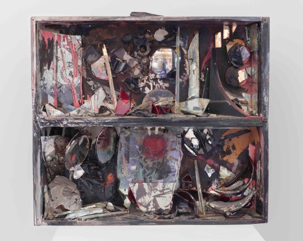 Carolee Schneemann, <i> Controlled Burning: Fireplace</i> (1963–1964). Courtesy of the Estate of Carolee Schneemann, Galerie Lelong & Co., Hales Gallery, PPOW New York © Carolee Schneemann.