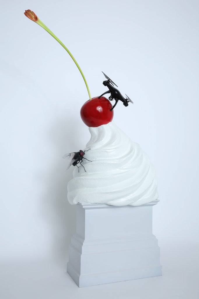 Heather Phillipson, THE END. Maquette Proposal for the Fourth Plinth, Trafalgar Square, 2016. Photograph by James O. Jenkins. Image courtesy the artist.