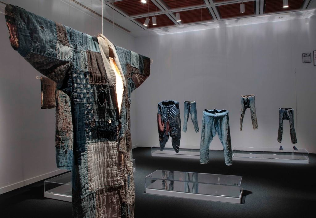 Installation view, "Boro Textiles" Photo: Richard Goodbody, courtesy of the Japan Society. 