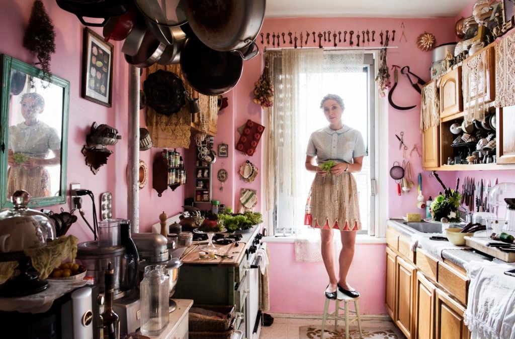 Dana Sherwood in her kitchen. Photo by Emily Andrews.