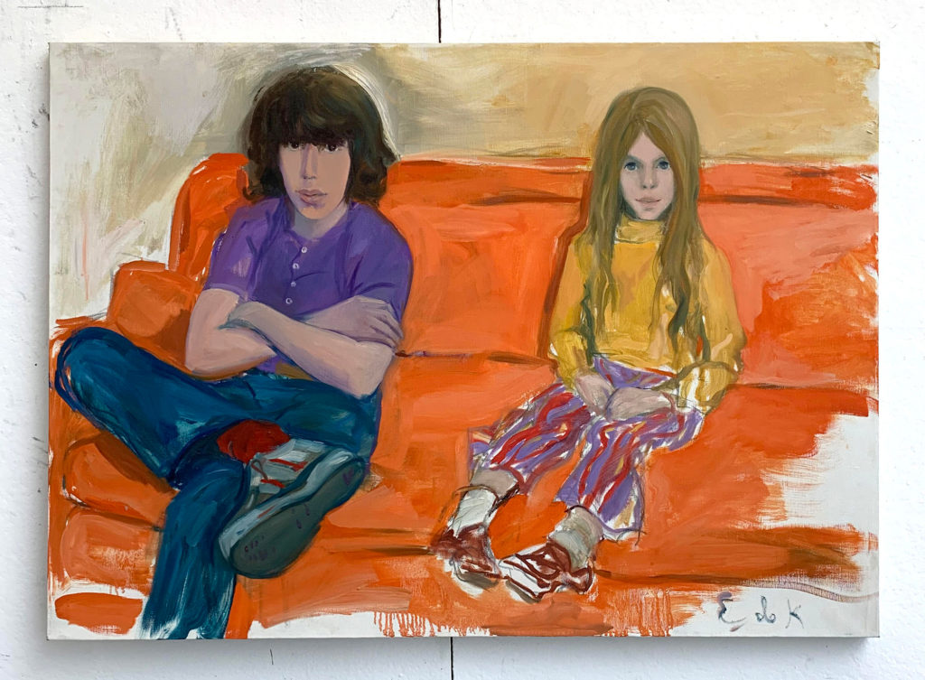 Elaine de Kooning, Eric and His Sister (1972). Courtesy of Eric Haze.