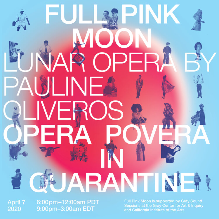 Promotional image for <i>Full Pink Moon</i>. Courtesy of Opera Povera.