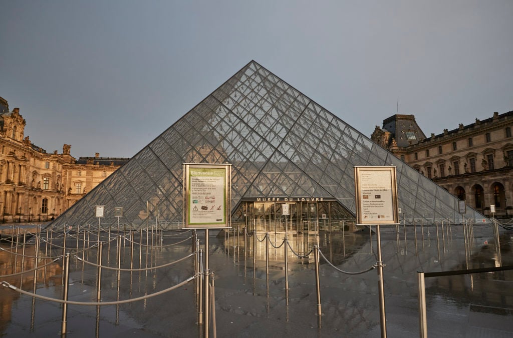 The Louvre Museum in Paris. Photo by Kiran Ridley/Getty Images.