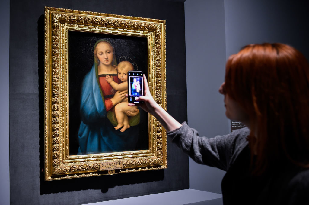 The Raphael exhibition at the Scuderie del Quirinale in Rome. Photo by Marilla Sicilia/Archivio Marilla Sicilia/Mondadori Portfolio via Getty Images.
