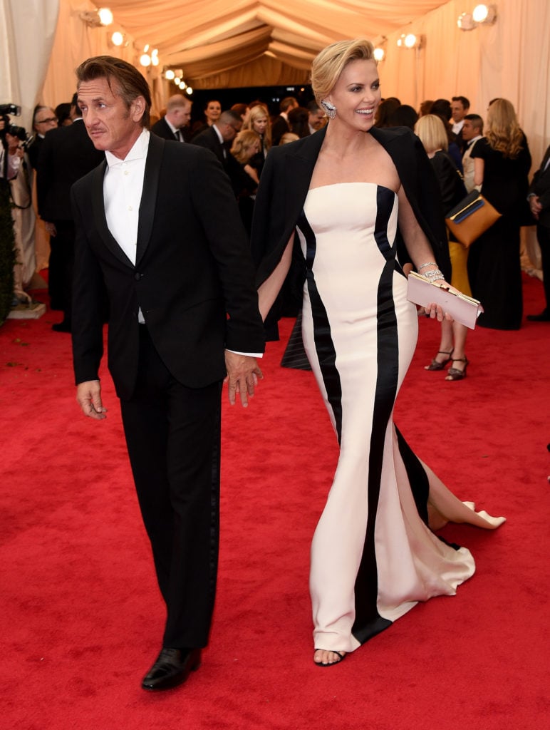 Sean Penn and Charlize Theron attend the 