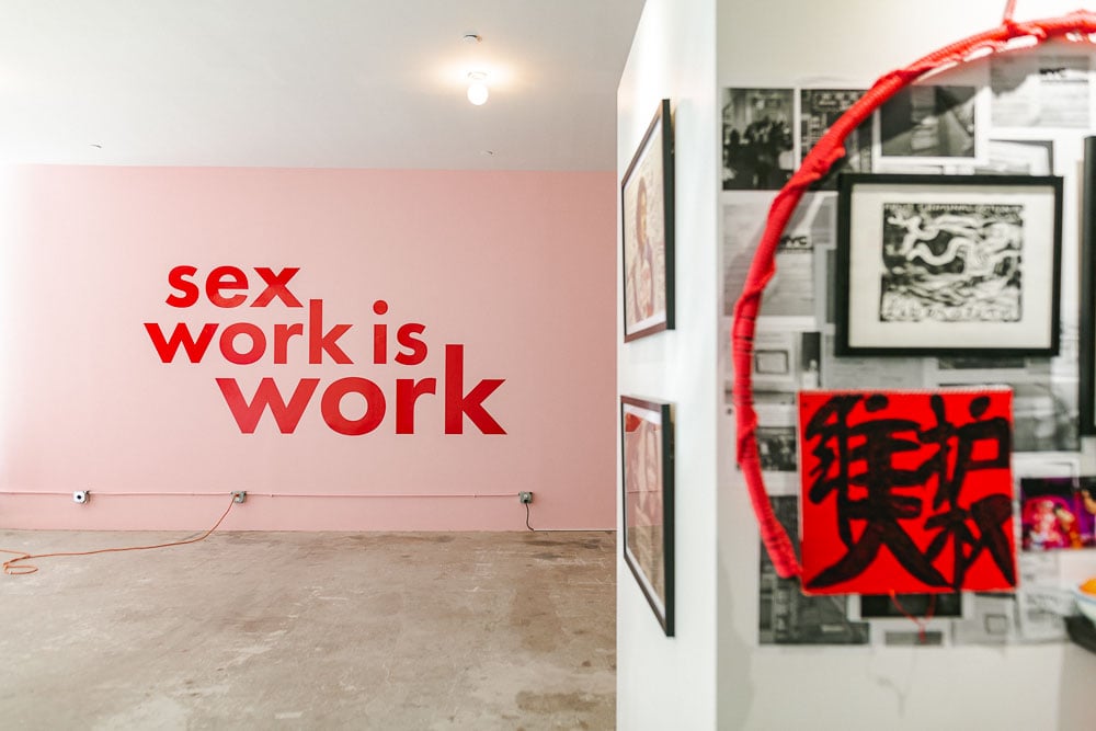 Sex Worker Pop-Up, installation view. Photo courtesy of Sex Worker Pop-Up.