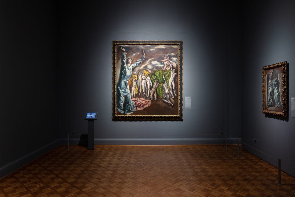 Installation shot of "El Greco: Ambition" and Defiance, 2020. Courtesy of the Art Institute of Chicago. 