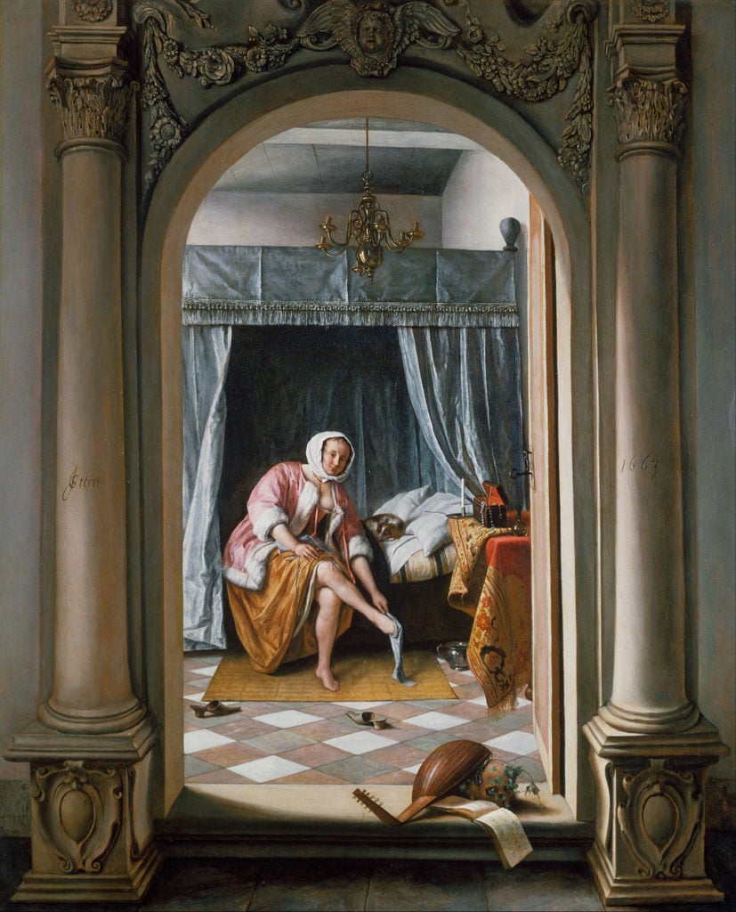 Jan Steen, Woman at Her Toilet (1663). Courtesy of Buckingham Palace.