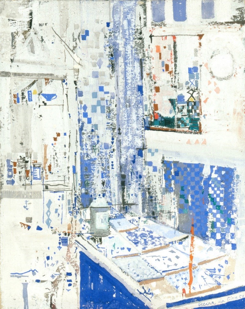 Maria Helena Vieira da Silva, La Cuisine (The Kitchen) (1950). Courtesy of Bailly Gallery.