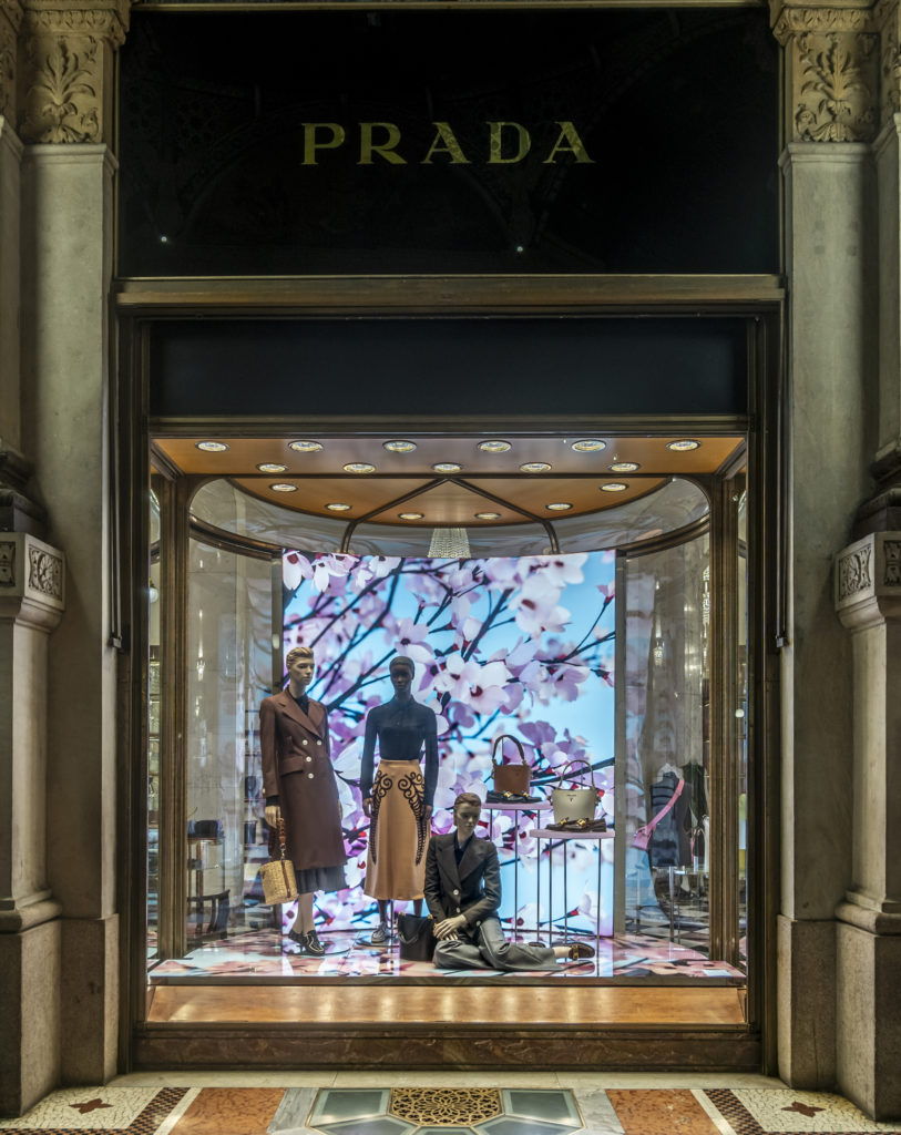 Prada at the Galleria Vittorio Emanuele in Milan. Photo courtesy Prada.