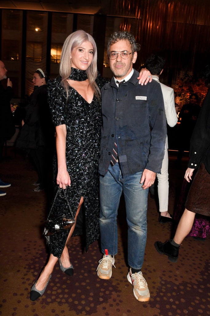 Sarah Hoover and Tom Sachs, guests of honor at the Art Production Fund gala. Photo courtesy of BFA.